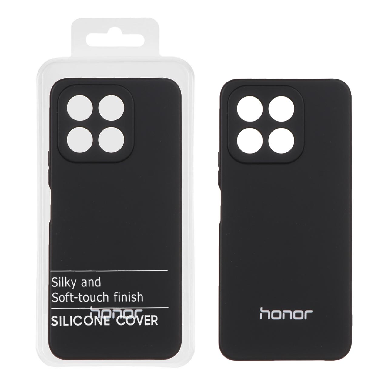 قاب نیو سیلیکون محافظ لنزدار RFF مدل Honor X6b - مشکی